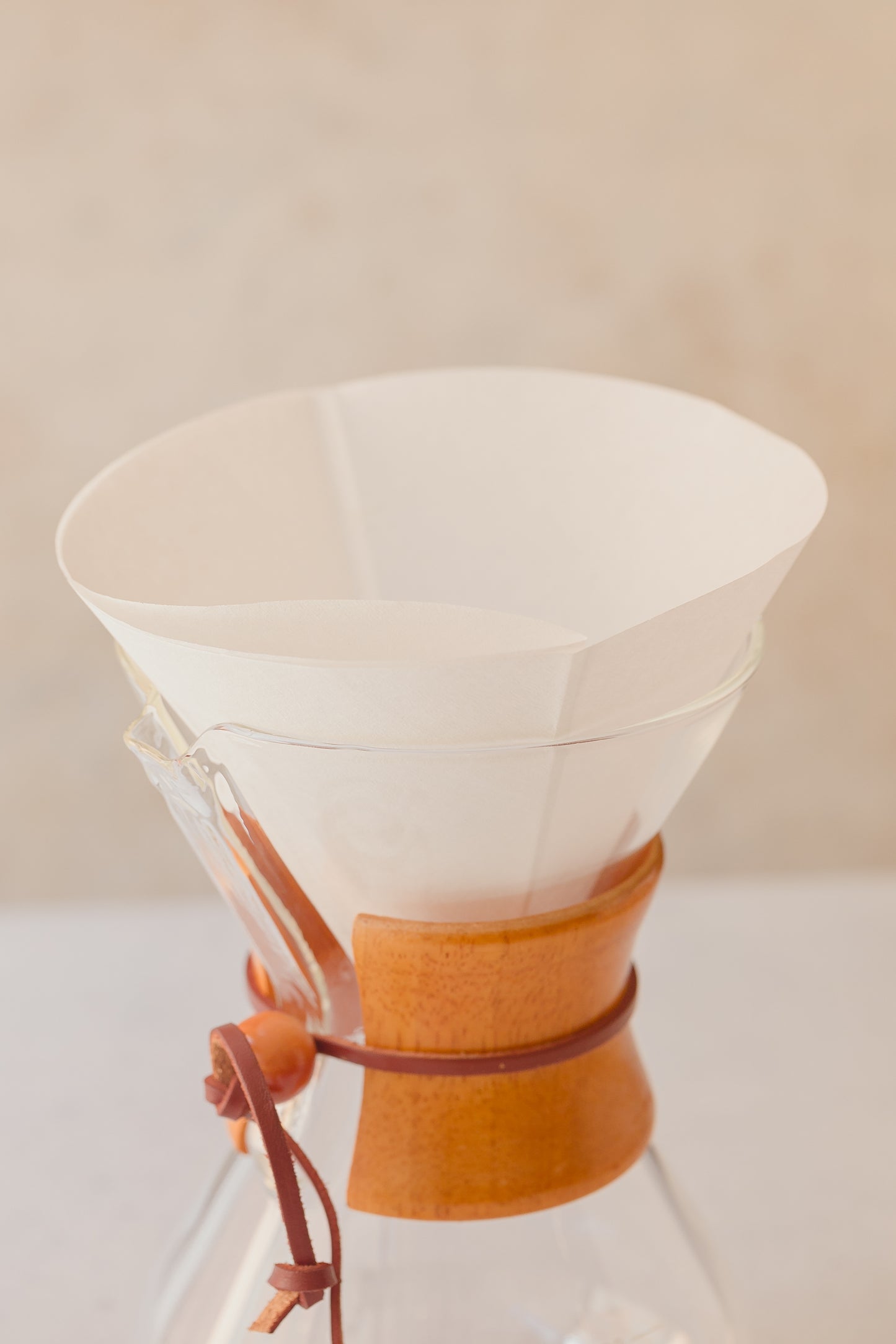 Chemex de 800ml con asa de Bambú